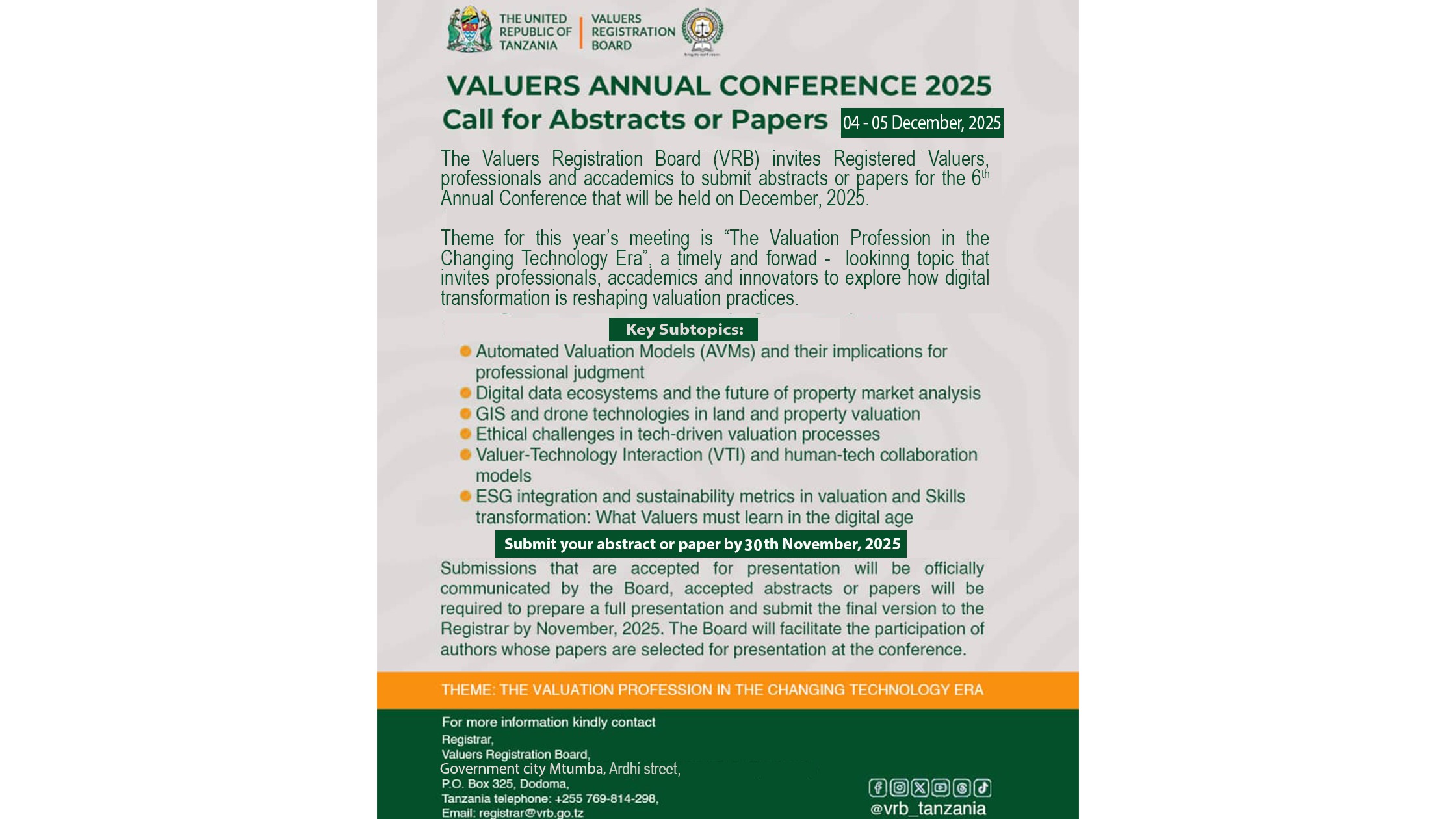 CALL FOR PAPER (AGM 2025)